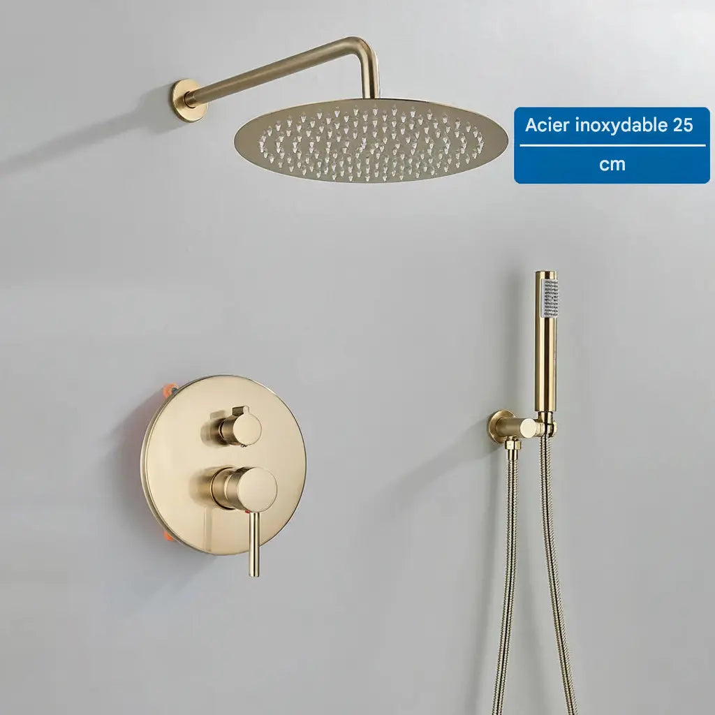 Colonne de douche encastrable thermostatique - AquaZenith