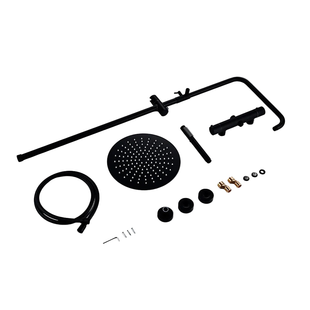 colonne de douche thermostatique noir - AquaZenith