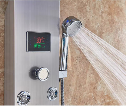 colonne de douche thermostatique hydromassante - AquaZenith