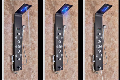 colonne de douche thermostatique hydromassante - AquaZenith
