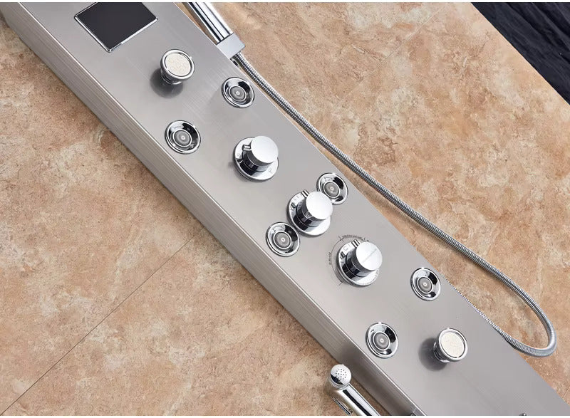 colonne de douche thermostatique hydromassante - AquaZenith
