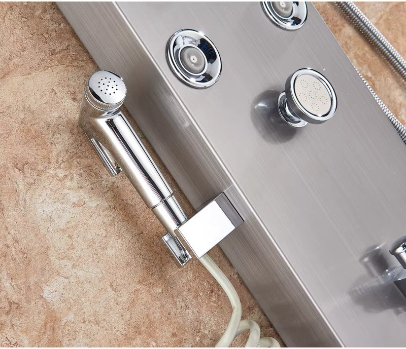 colonne de douche thermostatique hydromassante - AquaZenith