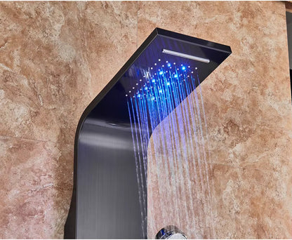 colonne de douche thermostatique hydromassante - AquaZenith