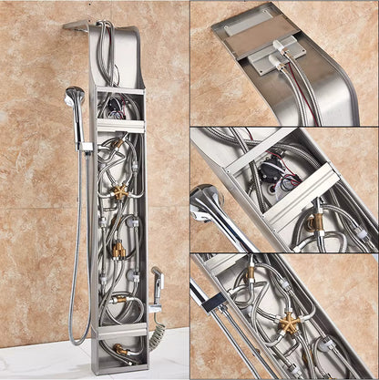 colonne de douche thermostatique hydromassante - AquaZenith