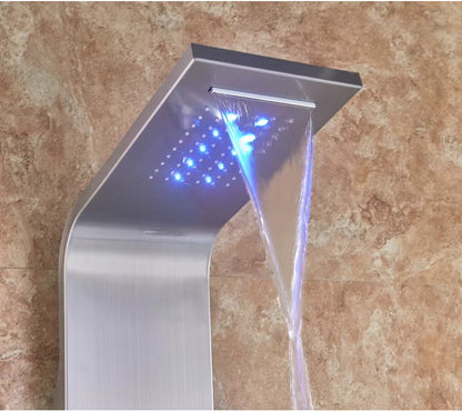 colonne de douche thermostatique hydromassante - AquaZenith