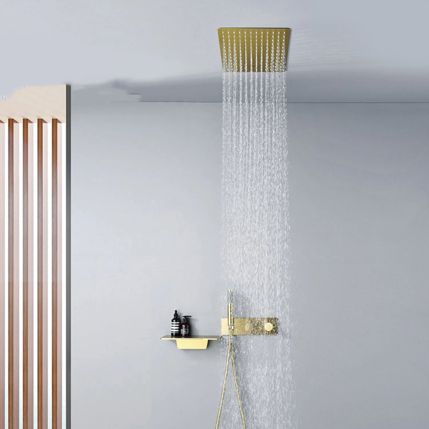 Colonne de douche encastrable noir - AquaZenith