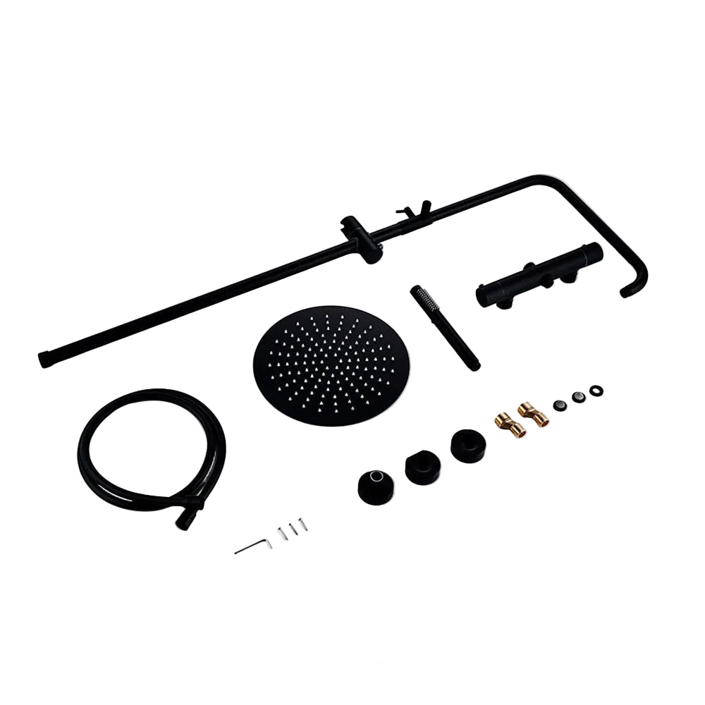 colonne de douche thermostatique noir - AquaZenith