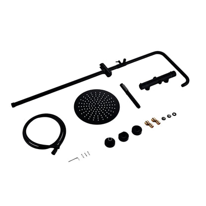 colonne de douche thermostatique noir - AquaZenith