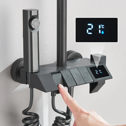 colonne de douche avec mitigeur thermostatique - AquaZenith