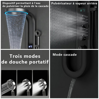 colonne de douche hydromassante haut de gamme - AquaZenith
