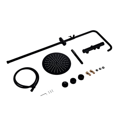 colonne de douche thermostatique noir - AquaZenith