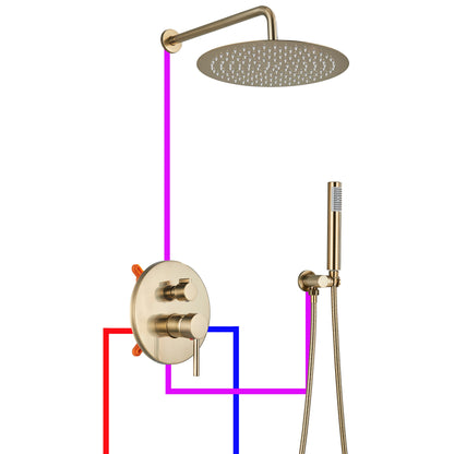 Colonne de douche encastrable thermostatique - AquaZenith