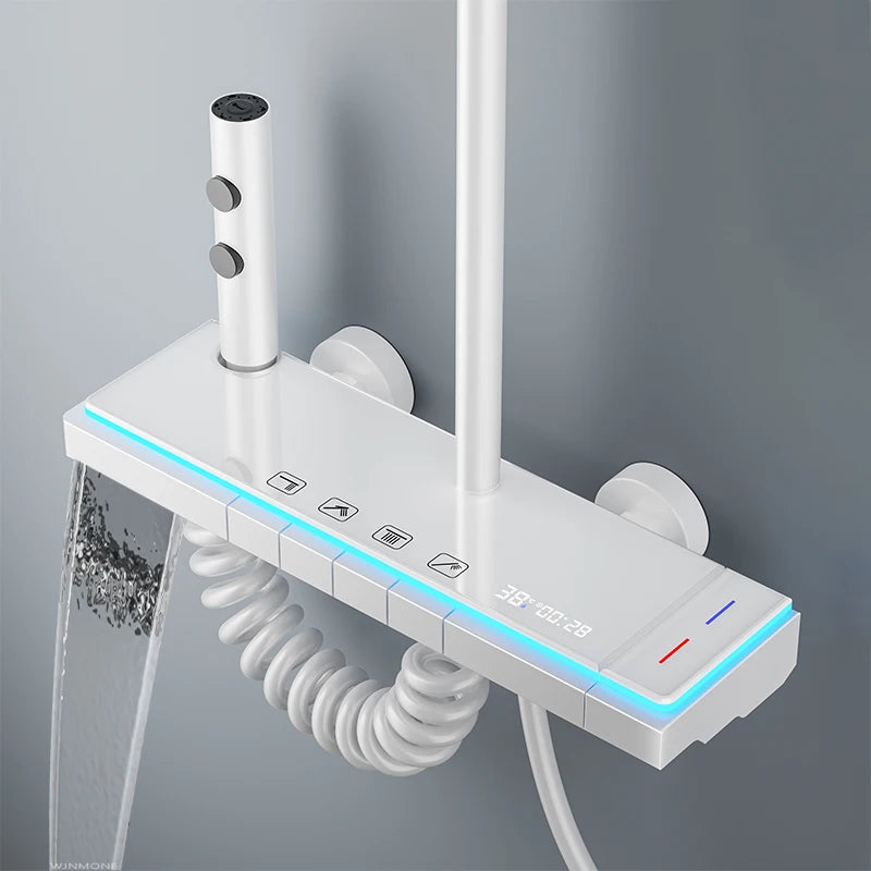 colonne de douche blanche - AquaZenith