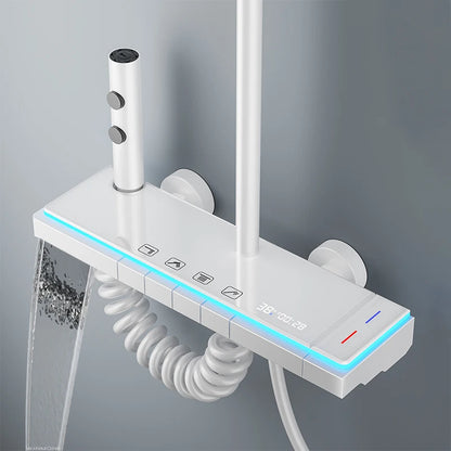 colonne de douche blanche - AquaZenith