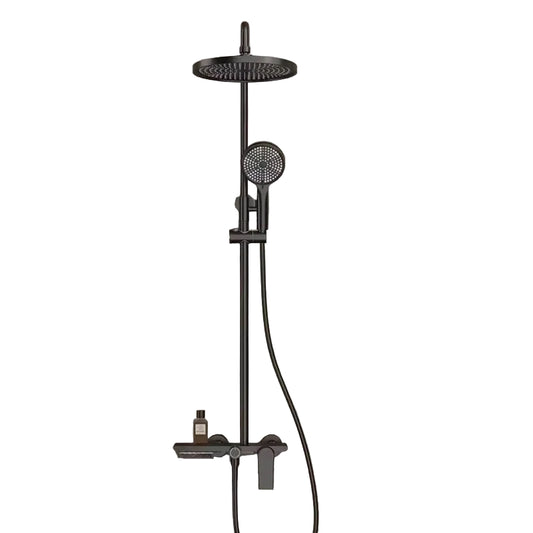colonne de douche noir mat - AquaZenith