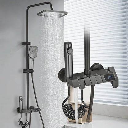 colonne de douche avec mitigeur thermostatique - AquaZenith