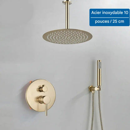 Colonne de douche encastrable thermostatique - AquaZenith