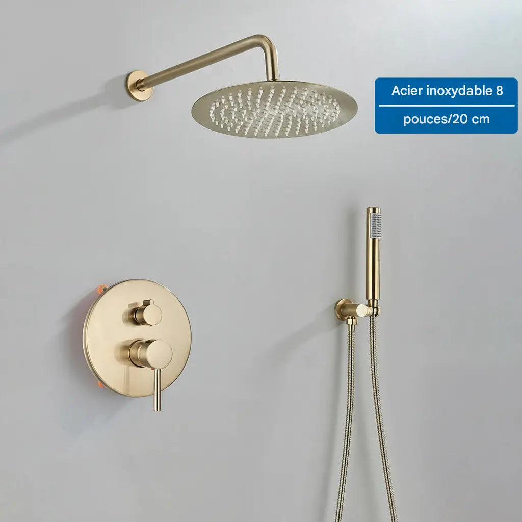 Colonne de douche encastrable thermostatique - AquaZenith