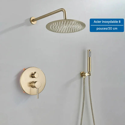 Colonne de douche encastrable thermostatique - AquaZenith