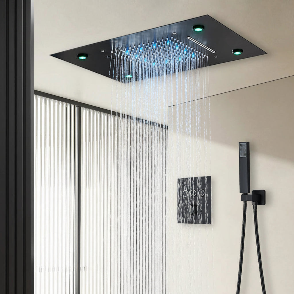 Colonne de douche encastrable plafond - AquaZenith