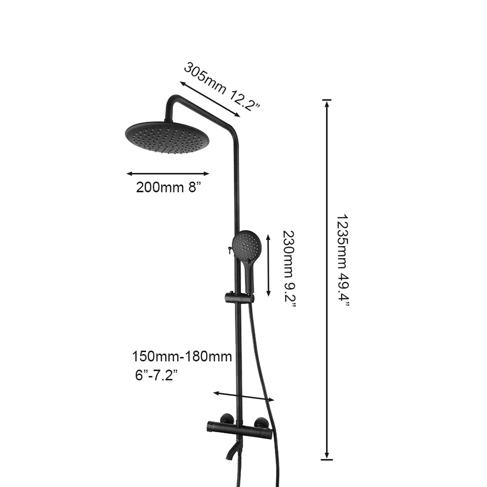 colonne de douche pour baignoire avec robinet - AquaZenith
