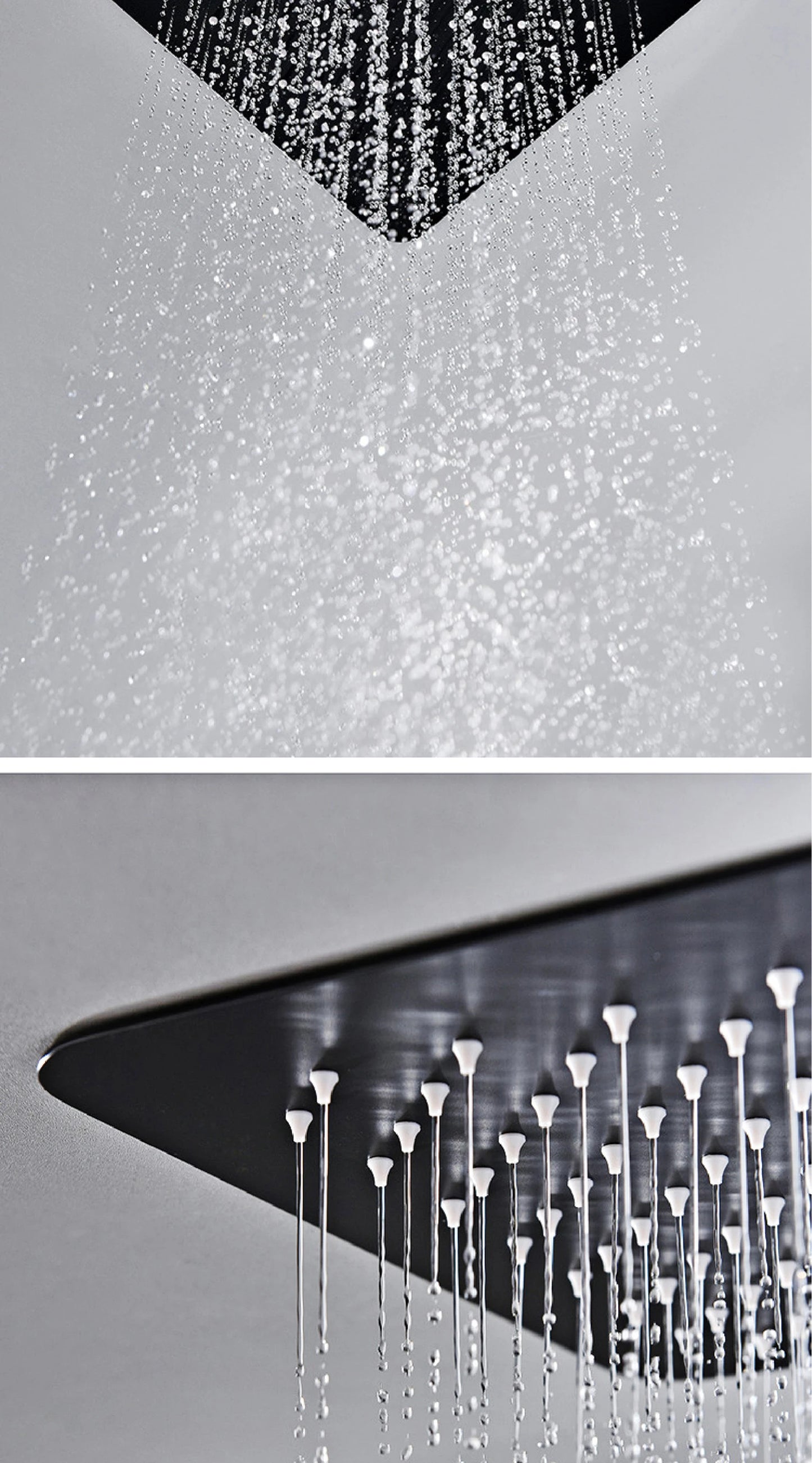 Colonne de douche encastrable noir - AquaZenith