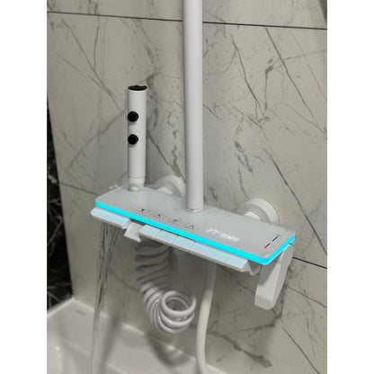 colonne de douche blanche - AquaZenith
